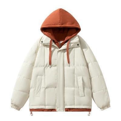 Fake two piece cotton jacket for both men and women, winter trend loose and thick casual cotton jacket for couples, cotton jacke eprolo