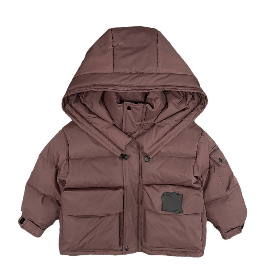 Children's White Duck Down Warm Coat Winter Boys' New LittleYogaSocks