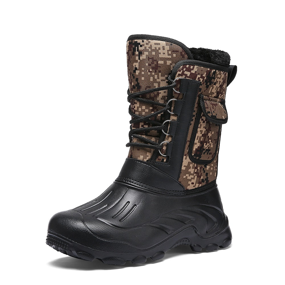 Men Winter Boots Warm Waterproof Sneakers Outdoor Activities Fishing Snow Work Boots Male Footwear Men Shoes Fishing Boots eprolo