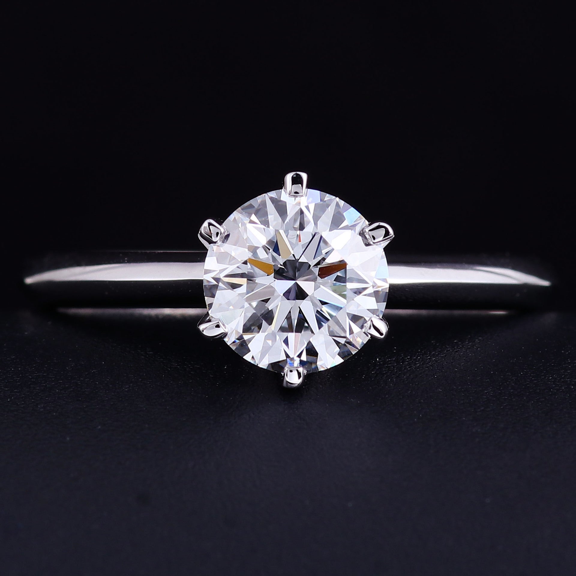 Cultured Diamond Ring, Elegant Diamond Engagement Ring, Non-Tarnishing 18K Gold Lab-Grown Diamond Ring eprolo