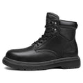 Work Security Black Boots Safety Shoe Classic Biker Ankle Footwear Fashion Non-slip Classic High Top Round Toe Wild Men's Shoes eprolo