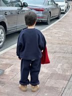 Children's Velvet Sport Suit Two-piece Set LittleYogaSocks