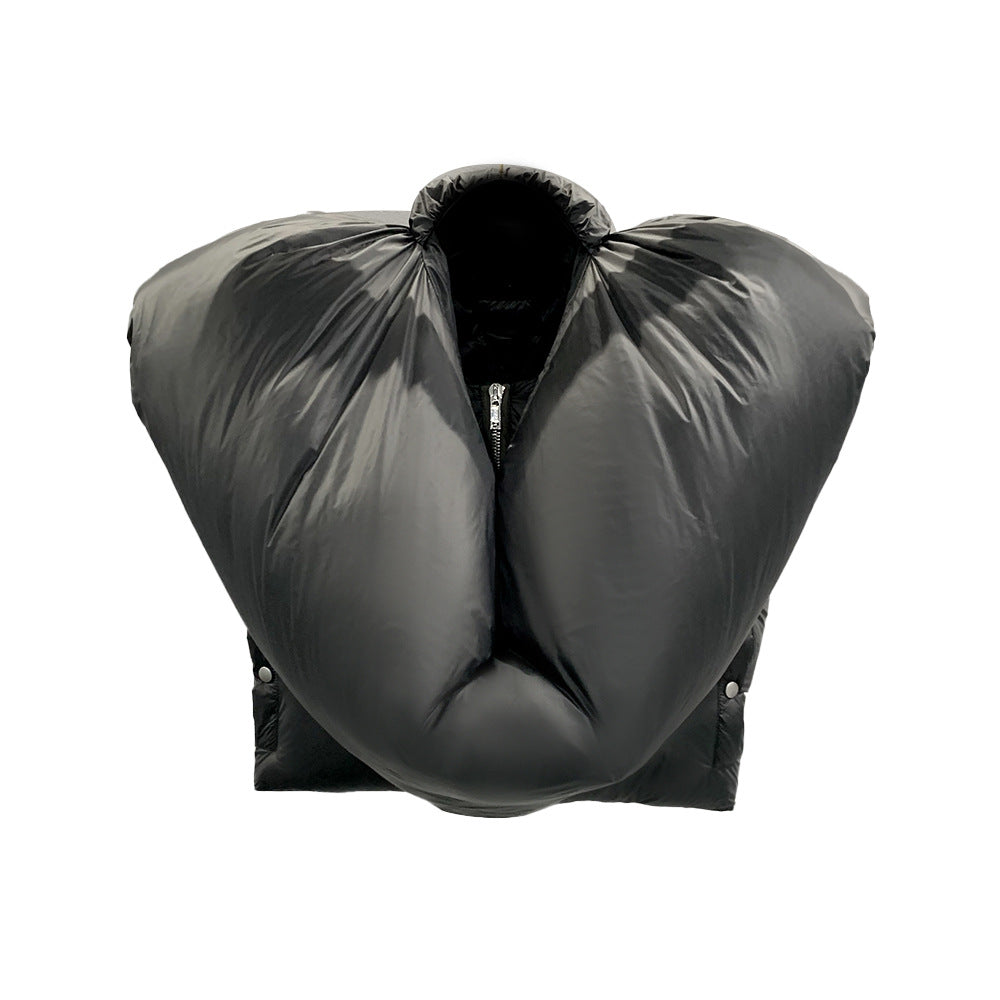 Contour down vest, three-dimensional cutting, thickened short down jacket, vest jacket eprolo