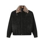 Leopard suede jacket with cotton jacket for men eprolo