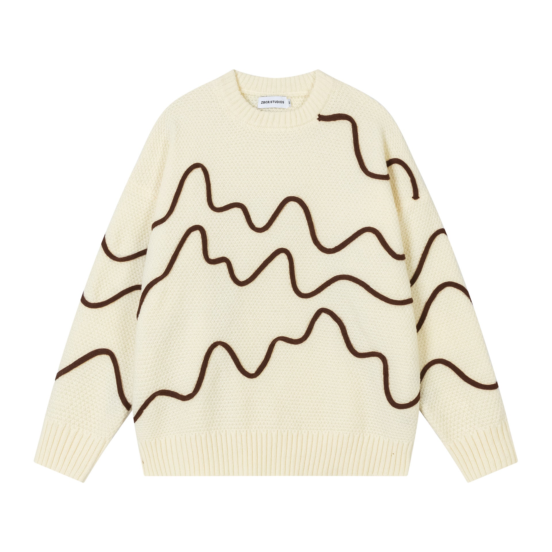 Color blocking line design sweater for men eprolo