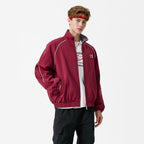 Style Sports Jacket with Reflective Stripes and Color Blocking for Men and Women, Red Couple's Outerwear eprolo