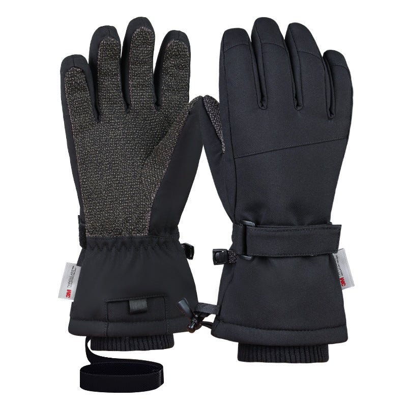 Ski Gloves with Built-in Wrist Guards, Waterproof for Ski/Snowboard Carving, Professional 3M Fleece-Lined Thickened Gloves eprolo