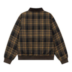 Color blocking plaid thick lapel jacket for men and women eprolo