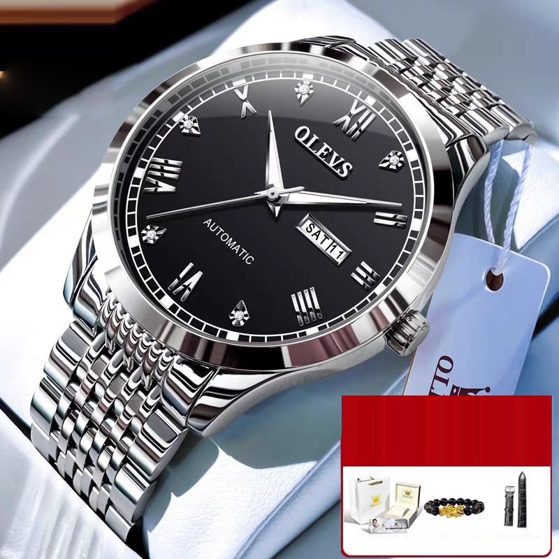 Men's Watch Men's Mechanical Watch Fully Automatic Simple Wind Waterproof Night Light Watch eprolo