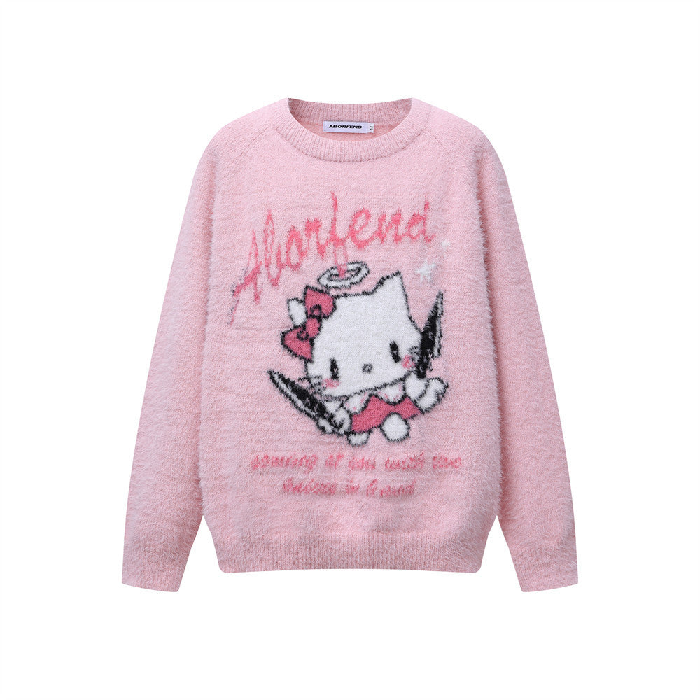 Crewneck Sweater Women's Autumn Loose Casual Long Sleeve Knitwear eprolo