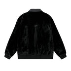 Fur jacket leather splicing motorcycle jacket for men eprolo