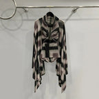 Contemporary Charm: Slim-Fit Y2K Top with Cutouts eprolo