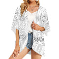VELORIA Women's Kimono Chiffon Cover Up Inkedjoy