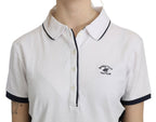 Beverly Hills Cotton White Collared Short Sleeve Top Beverly Hills