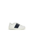 Valentino Garavani Blue Calf Leather Bos Taurus Low Top Sneakers Valentino Garavani