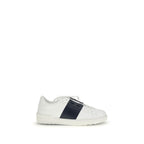 Valentino Garavani Blue Calf Leather Bos Taurus Low Top Sneakers Valentino Garavani