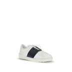 Valentino Garavani Blue Calf Leather Bos Taurus Low Top Sneakers Valentino Garavani