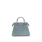 Fendi Blue Calf Leather Bos Taurus Handbag Fendi