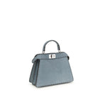 Fendi Blue Calf Leather Bos Taurus Handbag Fendi