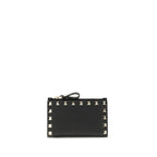 Valentino Garavani Black Calf Leather Bos Taurus Wallet Valentino Garavani