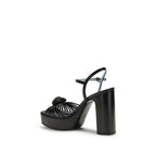 Valentino Garavani Black Goatskin Platform Sandals Valentino Garavani
