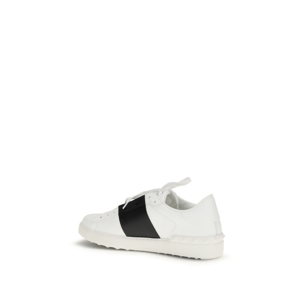 Valentino Garavani White Calf Leather Bos Taurus Low Top Sneakers Valentino Garavani