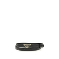 Prada Black Calf Leather Bos Taurus Regular Belt Prada