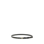Prada Black Calf Leather Bos Taurus Regular Belt Prada