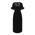 Fendi Black Viscose Cocktail Dress Fendi