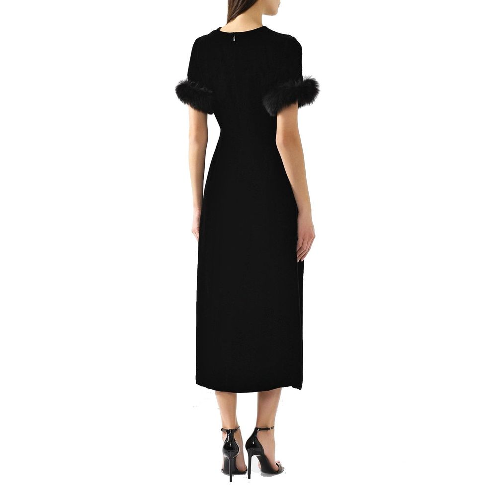 Fendi Black Viscose Cocktail Dress Fendi