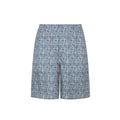 Fendi Blue Silk Bermuda Shorts Fendi