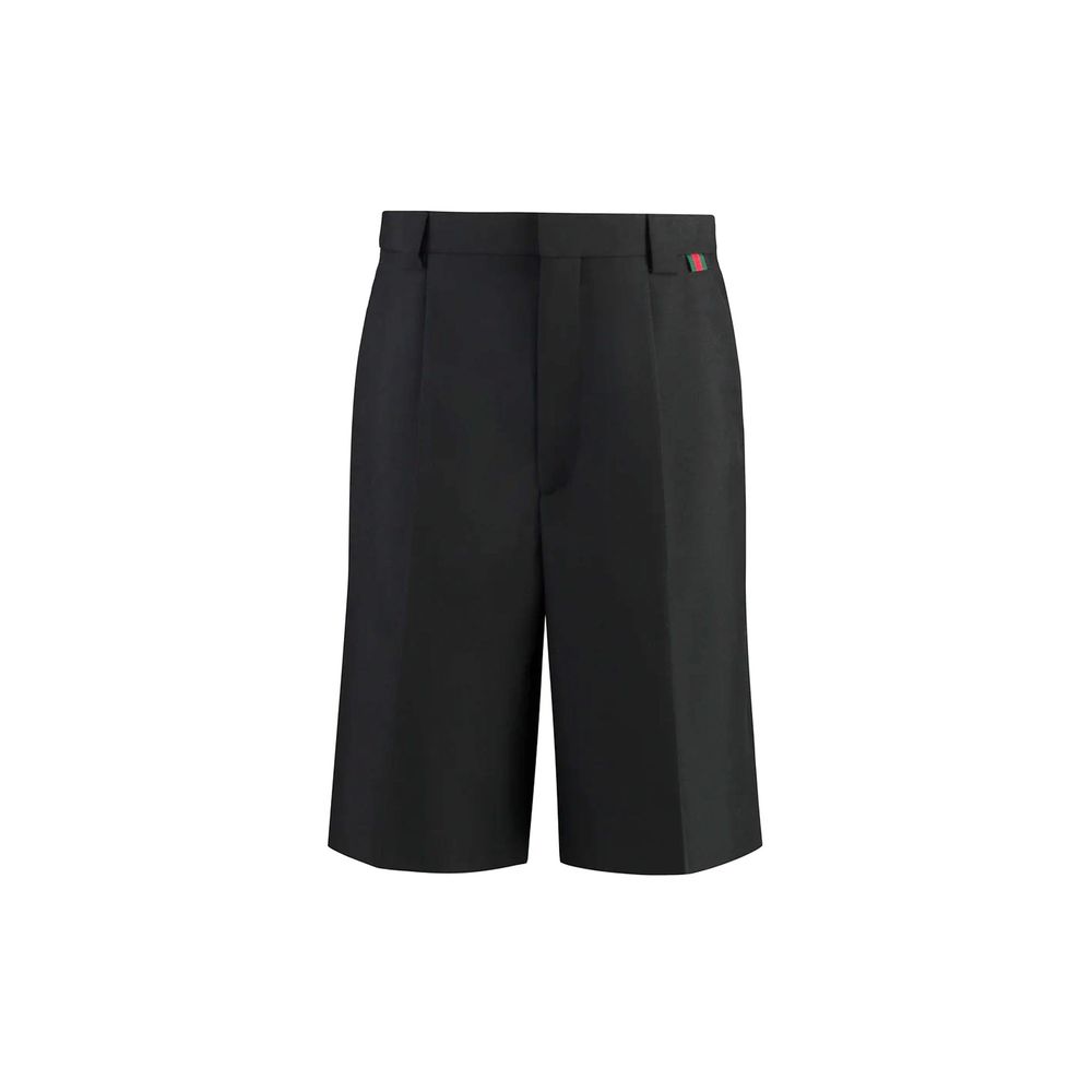 Gucci Black Polyester Bermuda Shorts Gucci