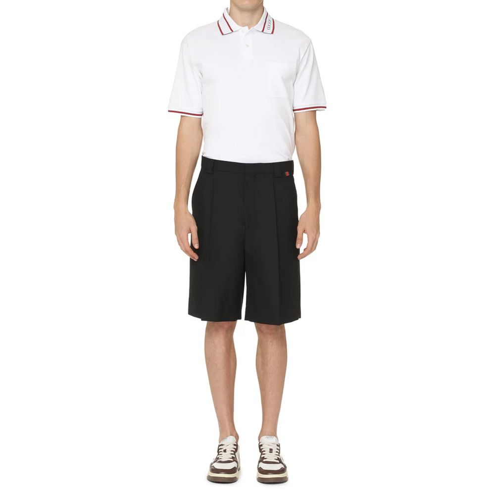 Gucci Black Polyester Bermuda Shorts Gucci