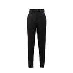 Prada Black Virgin Wool Casual Pants Prada