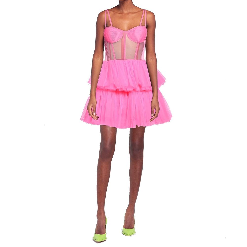 19:13 DRESSCODE Multicolor Cotton Cocktail Dress 19:13 DRESSCODE