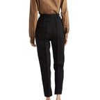 Prada Black Virgin Wool Casual Pants Prada