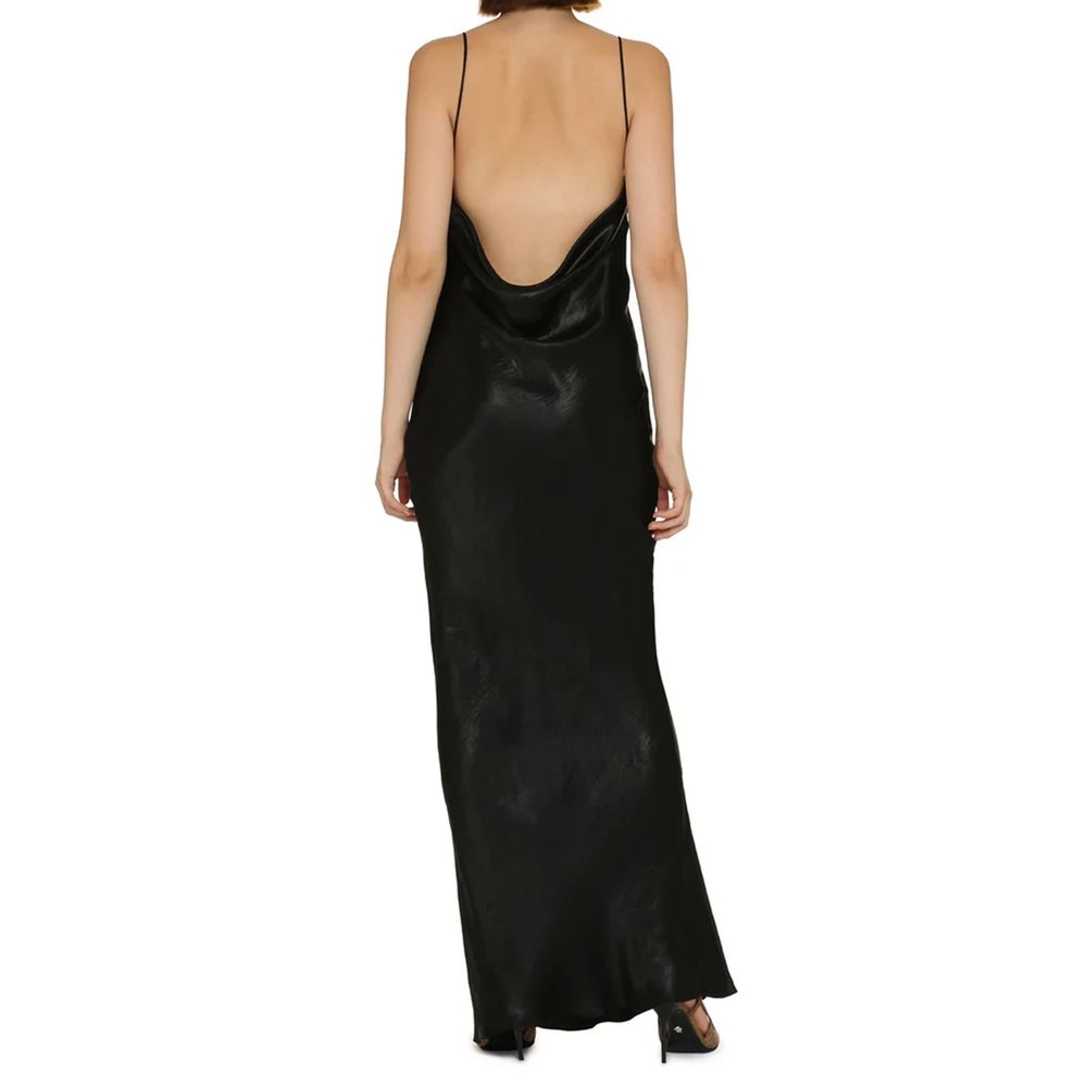 Saint Laurent Black Acetate Casual Dress Saint Laurent