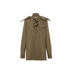 Prada Bicolor Cotton Dress Shirt Prada