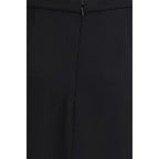 Valentino Black Silk Long Skirt Valentino