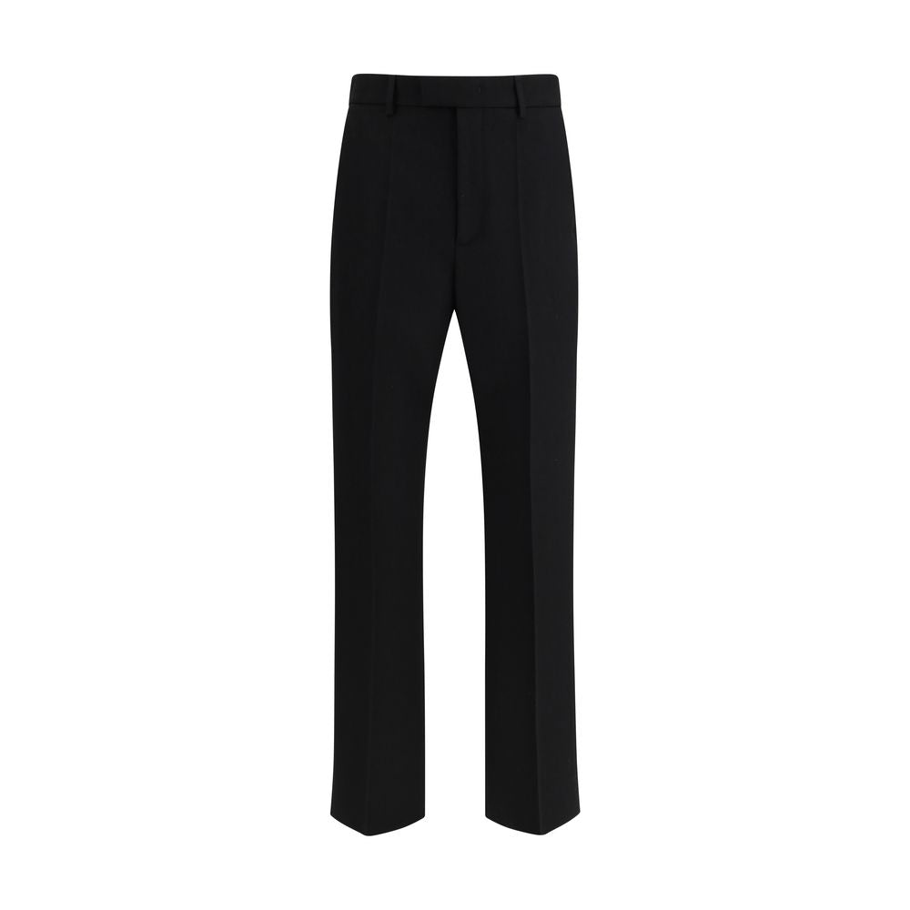 Valentino Black Wool Oves Aries Dress Pants Valentino