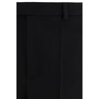 Valentino Black Wool Oves Aries Dress Pants Valentino