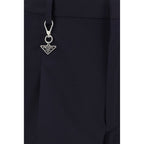Prada Blue Cotton Casual Pants Prada