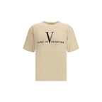 Valentino Beige Cotton T-Shirt Valentino