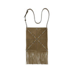Valentino Garavani Beige Calf Leather Bos Taurus Shoulder Bag Valentino Garavani
