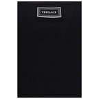 Versace Black Cotton Tank Tops Versace