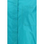 Fendi Blue Silk Dress Shirt Fendi