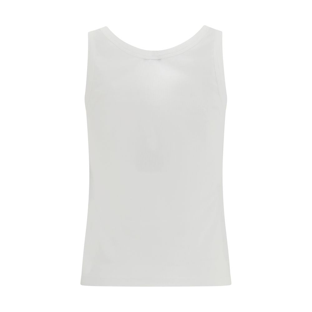 Versace White Cotton Tank Tops Versace