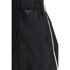 Prada Black Recycled Polyamide Bermuda Shorts Prada