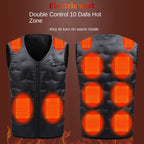 Down heating vest, USB intelligent constant temperature heating vest for men and women, warm jacket for winter charging and heating eprolo