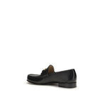 Valentino Garavani Black Calf Leather Bos Taurus Slip-On Loafers Valentino Garavani